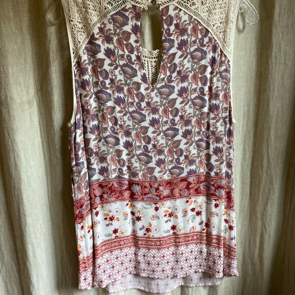 NWOT Anthro Maeve Sleeveless Blouse size L - Picture 7 of 9